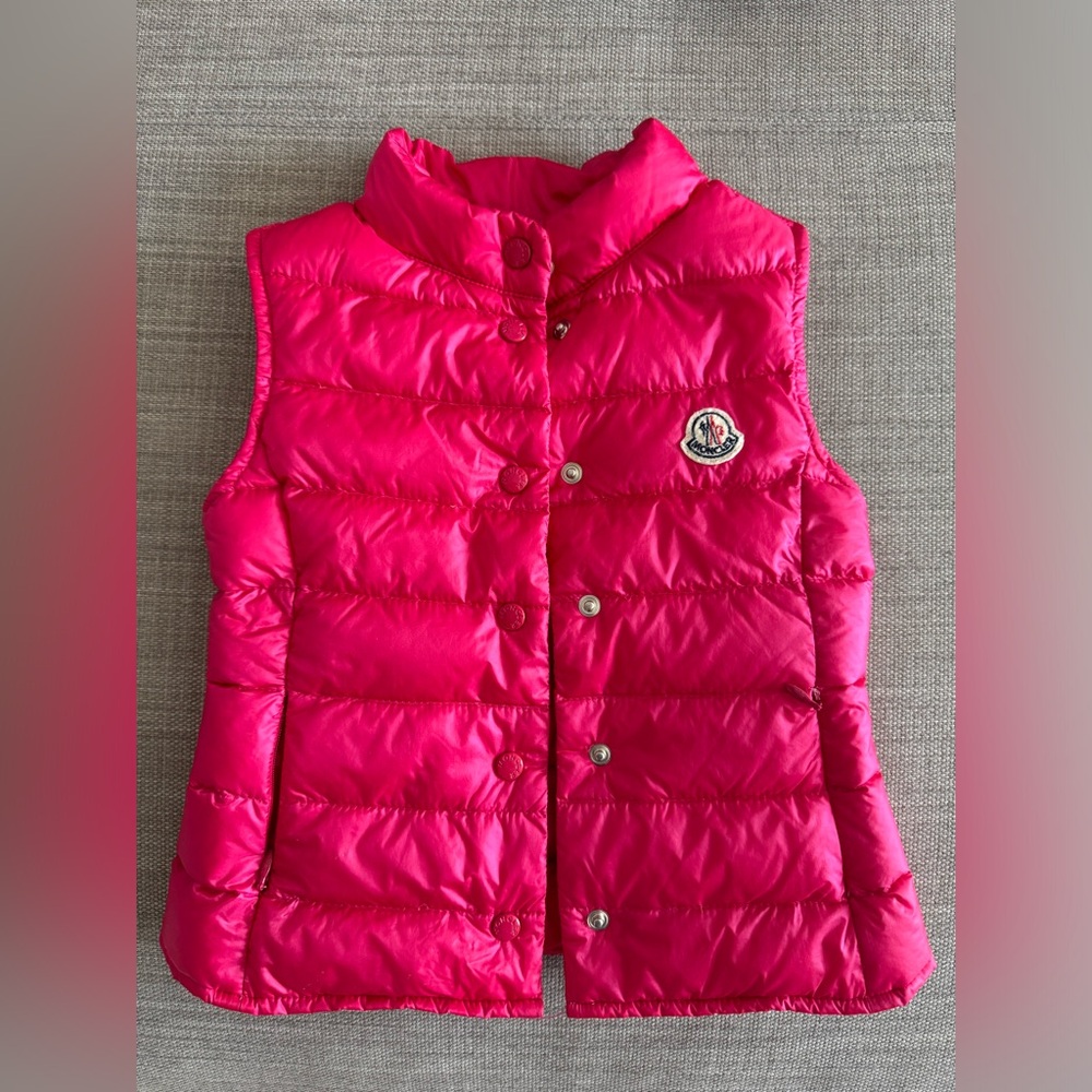 Moncler Fuchsia Quilted Vest